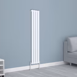 NRG Horizontal Vertical Flat Panel Designer Radiator Central Heating Radiator Rads - 1600x272mm Single, White