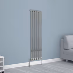 NRG Horizontal Vertical Flat Panel Designer Radiator Central Heating Radiator Rads - 1600x408mm Single, Chrome