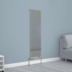 NRG Horizontal Vertical Flat Panel Designer Radiator Central Heating Radiator Rads - 1600x408mm Single, Chrome