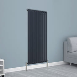 NRG Horizontal Vertical Flat Panel Designer Radiator Central Heating Radiator Rads - 1600x680mm Single, Anthracite