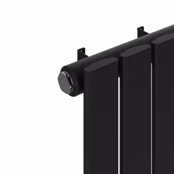NRG Horizontal Vertical Flat Panel Designer Radiator Central Heating Radiator Rads - 1600x680mm Single, Black