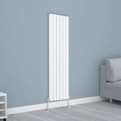 NRG Horizontal Vertical Flat Panel Designer Radiator Central Heating Radiator Rads - 1600x408mm Double, White