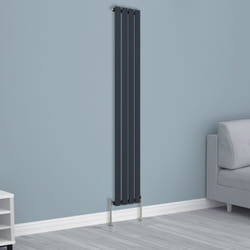 NRG Horizontal Vertical Flat Panel Designer Radiator Central Heating Radiator Rads - 1800x272mm Single, Anthracite