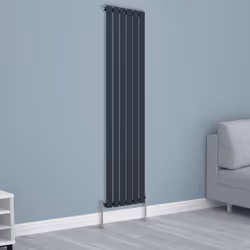 NRG Horizontal Vertical Flat Panel Designer Radiator Central Heating Radiator Rads - 1800x408mm Single, Anthracite