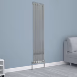 NRG Horizontal Vertical Flat Panel Designer Radiator Central Heating Radiator Rads - 1800x408mm Single, Chrome