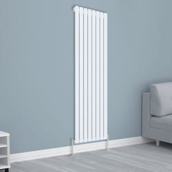 NRG Horizontal Vertical Flat Panel Designer Radiator Central Heating Radiator Rads - 1800x544mm Single, White