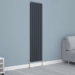 NRG Horizontal Vertical Flat Panel Designer Radiator Central Heating Radiator Rads - 1800x408mm Double, Anthracite