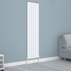 NRG Horizontal Vertical Flat Panel Designer Radiator Central Heating Radiator Rads - 1800x408mm Double, White