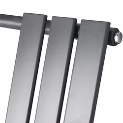 NRG Flat Panel Heated Towel Rail Bathroom Rad Radiator Anthracite - 1200x600mm