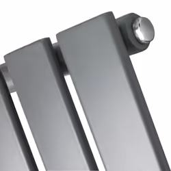 NRG Flat Panel Heated Towel Rail Bathroom Rad Radiator Anthracite - 1200x600mm