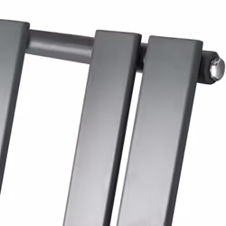 NRG Flat Panel Heated Towel Rail Bathroom Rad Radiator Anthracite - 1600x450mm