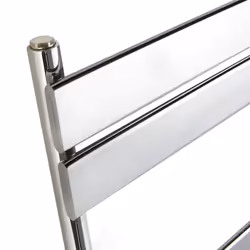NRG Flat Panel Heated Towel Rail Bathroom Rad Radiator Chrome - 800x600mm