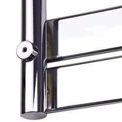 NRG Flat Panel Heated Towel Rail Bathroom Rad Radiator Chrome - 1200x600mm