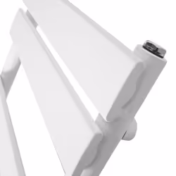 NRG Flat Panel Heated Towel Rail Bathroom Rad Radiator White - 800x450mm