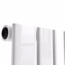 NRG Flat Panel Heated Towel Rail Bathroom Rad Radiator White - 800x450mm