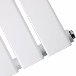 NRG Flat Panel Heated Towel Rail Bathroom Rad Radiator White - 1200x450mm