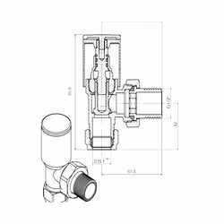 Angled Round Head Chrome Towel Rail Designer Radiator Valves One Pair