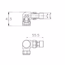 Corner Manual Radiator Valve Towel Rail Radiator Valve 15mm Central Heating Taps Chrome