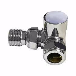 NRG Corner TRV Thermostatic Radiator Valves Central Heating Taps with Manual Valve Chrome