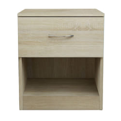 NRG Chest of Drawers With Metal Handles Bedroom Furniture Storage Cabinets - 1 Drawer-With Metal Handles, Oak