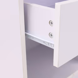 NRG Chest of Drawers With Metal Handles Bedroom Furniture Storage Cabinets - 1 Drawer-With Metal Handles, White