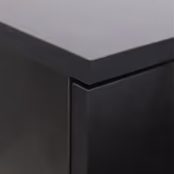 NRG Chest of Drawers With Metal Handles Bedroom Furniture Storage Cabinets - 5 Drawer Tall Narrow-With Metal Handles, Black