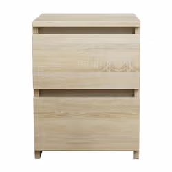 NRG Chest of Drawers Bedside Table Storage Drawer Unit Bedroom Furniture - 2 Drawer Bedside Cabinet, Oak