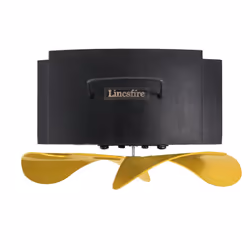 Lincsfire Upgrade 4 Blade Heat Powered Stove Fan for Wood/Log Burner Fireplace - Eco Friendly and Efficient Fan (Gold)