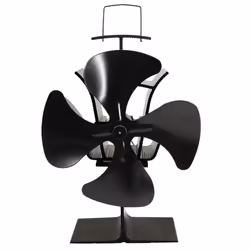 Lincsfire Heat Powered 4 Blade Stove Fan for Fireplace Eco Friendly and Efficient Heat Circulation