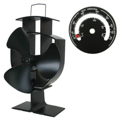 Lincsfire 3 Blades Eco Friendly Silent Heat Powered Stove Fan for Wood/Log Burner/Fireplace + Free Stove Thermometer