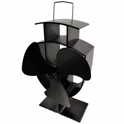 Lincsfire 3 Blades Eco Friendly Silent Heat Powered Stove Fan for Wood/Log Burner/Fireplace + Free Stove Thermometer