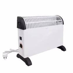NRG Free Standing Electric Convector Heater with Thermostat & 3 Power Setting for Home Office(2KW)