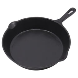 NRG Cast Iron Skillet Pan Enamel Frying Pan Grill Pan for Kitchen BBQ Hobs 10 Inch(25cm)