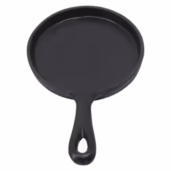 NRG Cast Iron Pizza Pan Enamel Griddle Frying Pan Kitchen Pancake Skillet Crepe Pan 5"