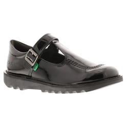 ) Kickers T Bar Girls' Shoes UK Size - Black, 5 (Adults'