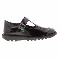 ) Kickers T Bar Girls' Shoes UK Size - Black, 5 (Adults'