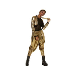 80s Hammer Time Costume Gold Womens - Large