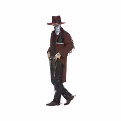 Mens Deluxe Dark Spirit Western Cowboy Fancy Dress Costume (XL)