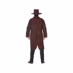 Mens Deluxe Dark Spirit Western Cowboy Fancy Dress Costume (XL)