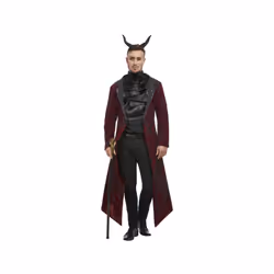 Mens Deluxe Red Devil Fancy Dress Costume (XL)