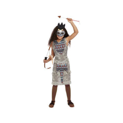 Girls Dark Spirit Warrior Fancy Dress Costume (Age 7-9)