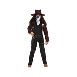 Girls Dark Spirit Western Cowgirl Fancy Dress Costume (Age 4-6)