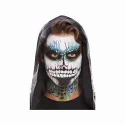 Smiffys Make Up FX Deluxe GID Skeleton Kit Aqua