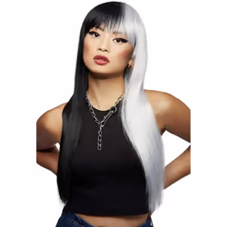 Smiffys Officially Licensed Manic Panic Raven Virgin Downtown Diva Wig