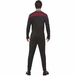 Star Trek Voyager Command Uniform Jumpsuit, Delta Badge & Rank Insignias - Large