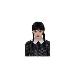 Child Wednesday Addams Gothic School Girl Wig