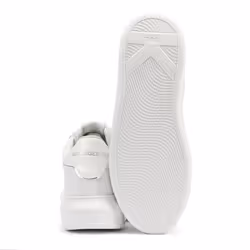 ) Karl Lagerfeld Kapri Signia Emboss Lo Lace Leather Women's White Trainers - White, 7 (Adults'