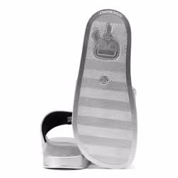 ) Karl Lagerfeld Kondo 2.0 Karl NFT Women's Silver Slides - Silver, 6 (Adults'