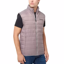 Bench Mens Bullard Lightweight Padded High Neck Warm Winter Bodywarmer Gilet - M, Charcoal