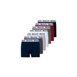 BENCH Men's Macros Boxer Short Multipack, Assorted Colours, Elasticated Logo Waistband, 7 Pack, Premium Cotton Blend, Comfort ...
